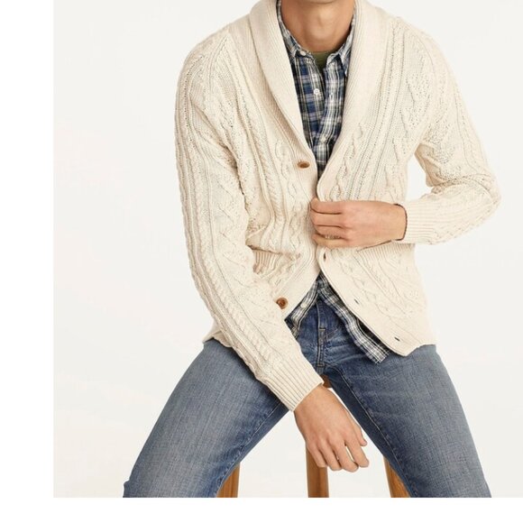 J CrewHeritage Cotton Cardigan Preppy Academia Collegiate